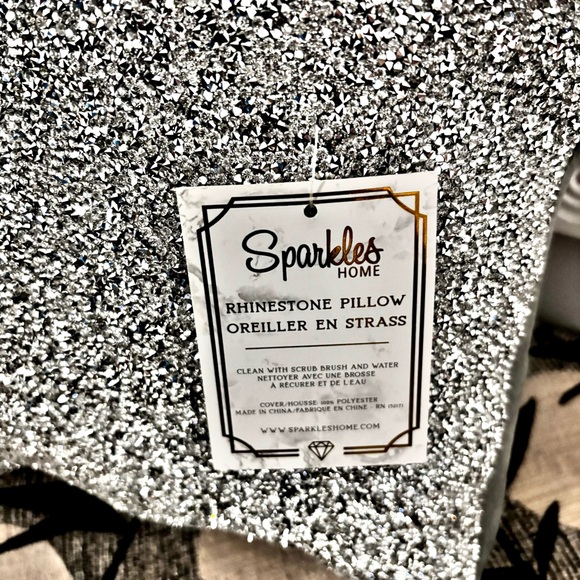 NWT Rhinestone Sparkle Ghost Pillow by Sparkles Home - Picture 3 of 9